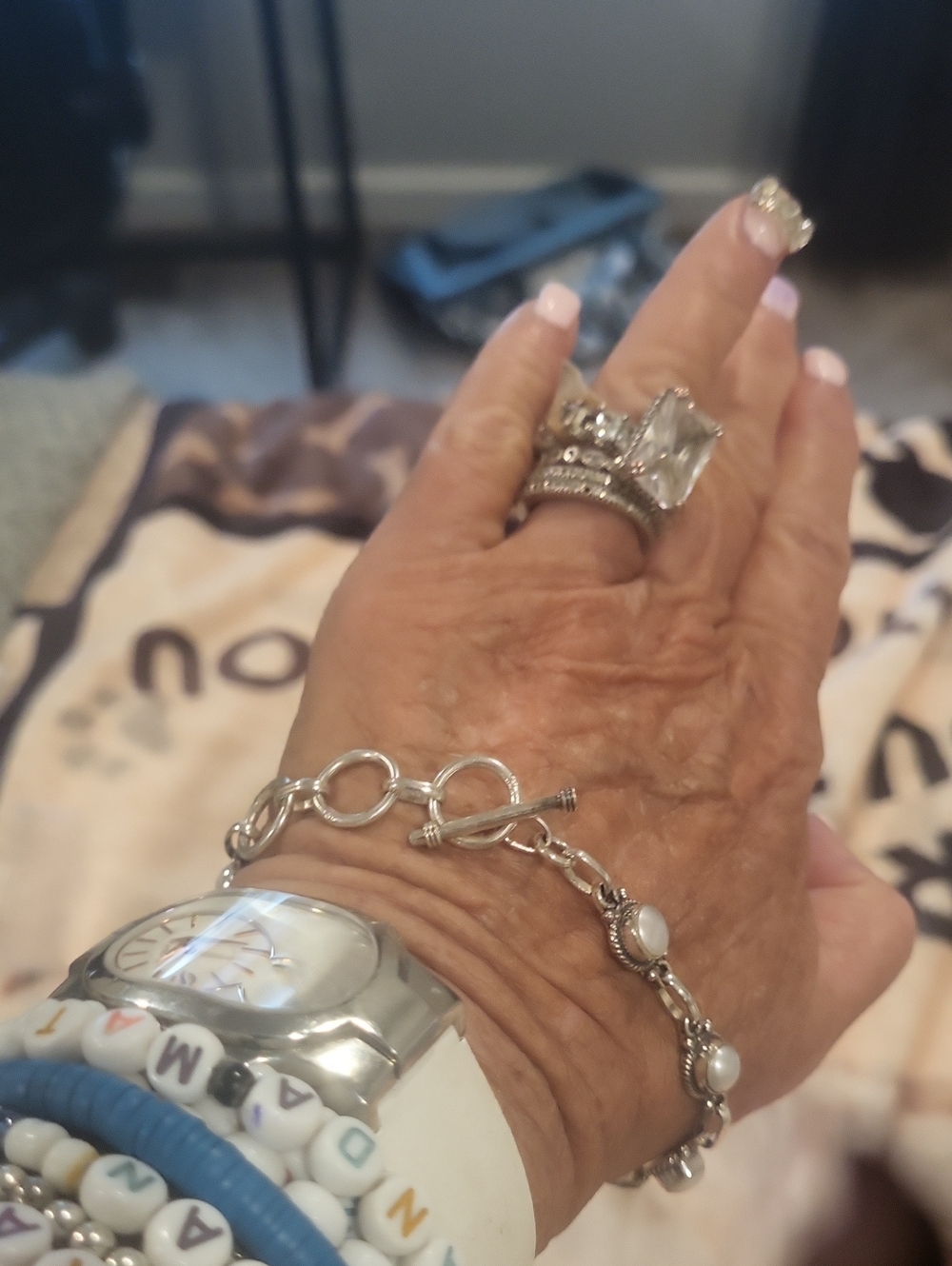 Toggle 925 Sterling Silver Fresh Water Pearls Box Tagged From Barcelona Spain - Picture 2 of 5